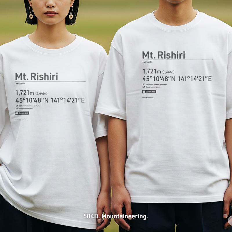 日本百名山ドライTシャツ 着用イメージ