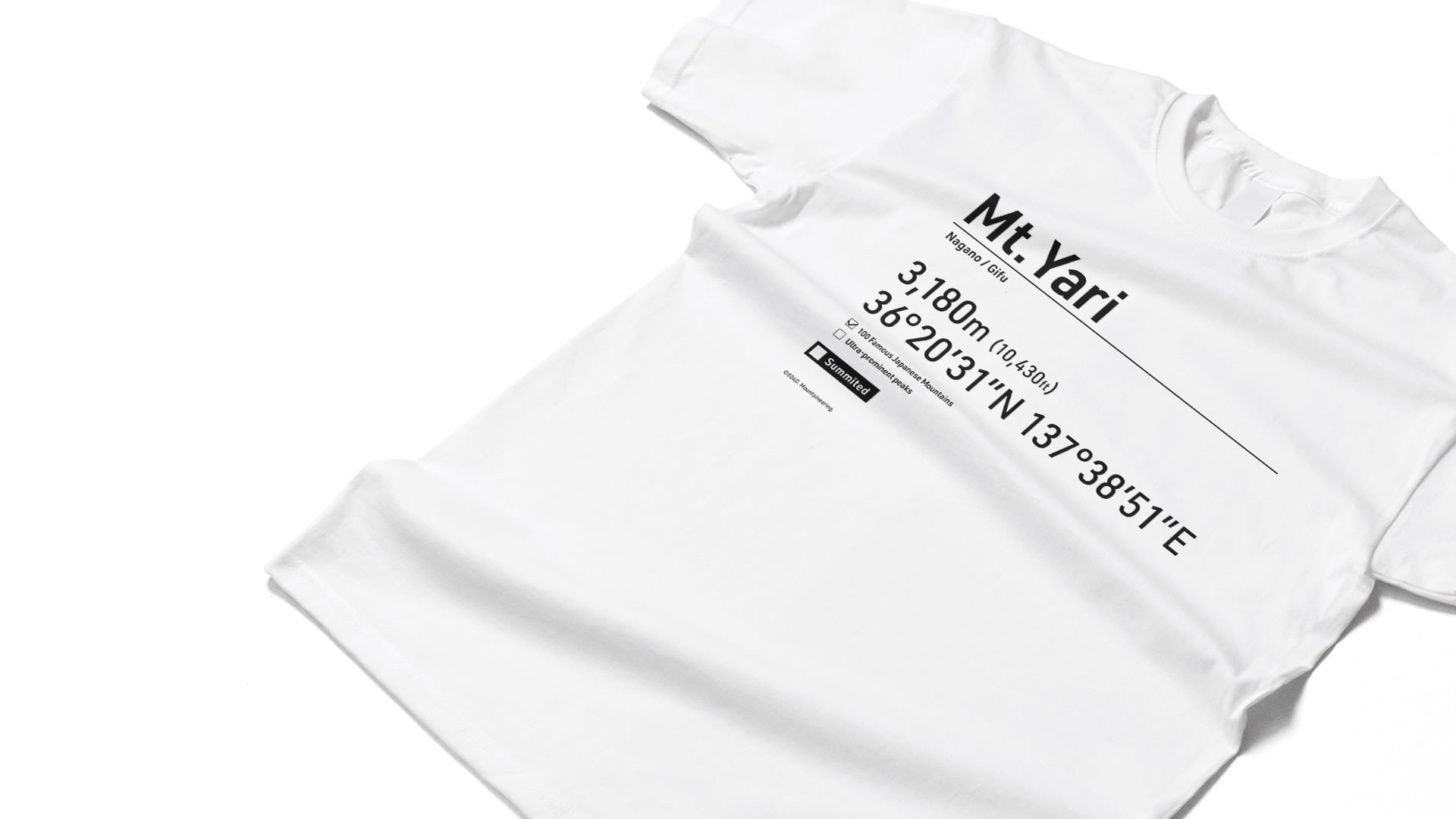 日本百名山Tシャツ（504D. Mountaineering.）メインビジュアル02