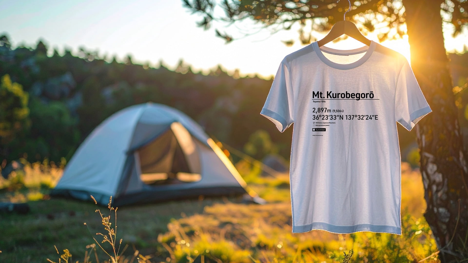 日本百名山Tシャツ（504D. Mountaineering.）メインビジュアル05